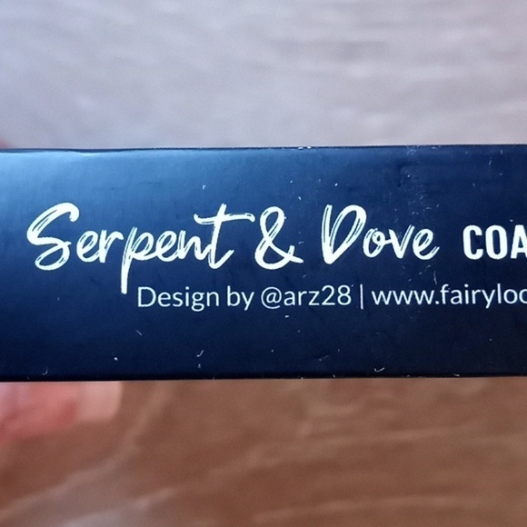 Serpent & Dove Book Series Fairyloot 4 Coaster Set Foiled Theme: Spellcraft Art - Picture 7 of 11